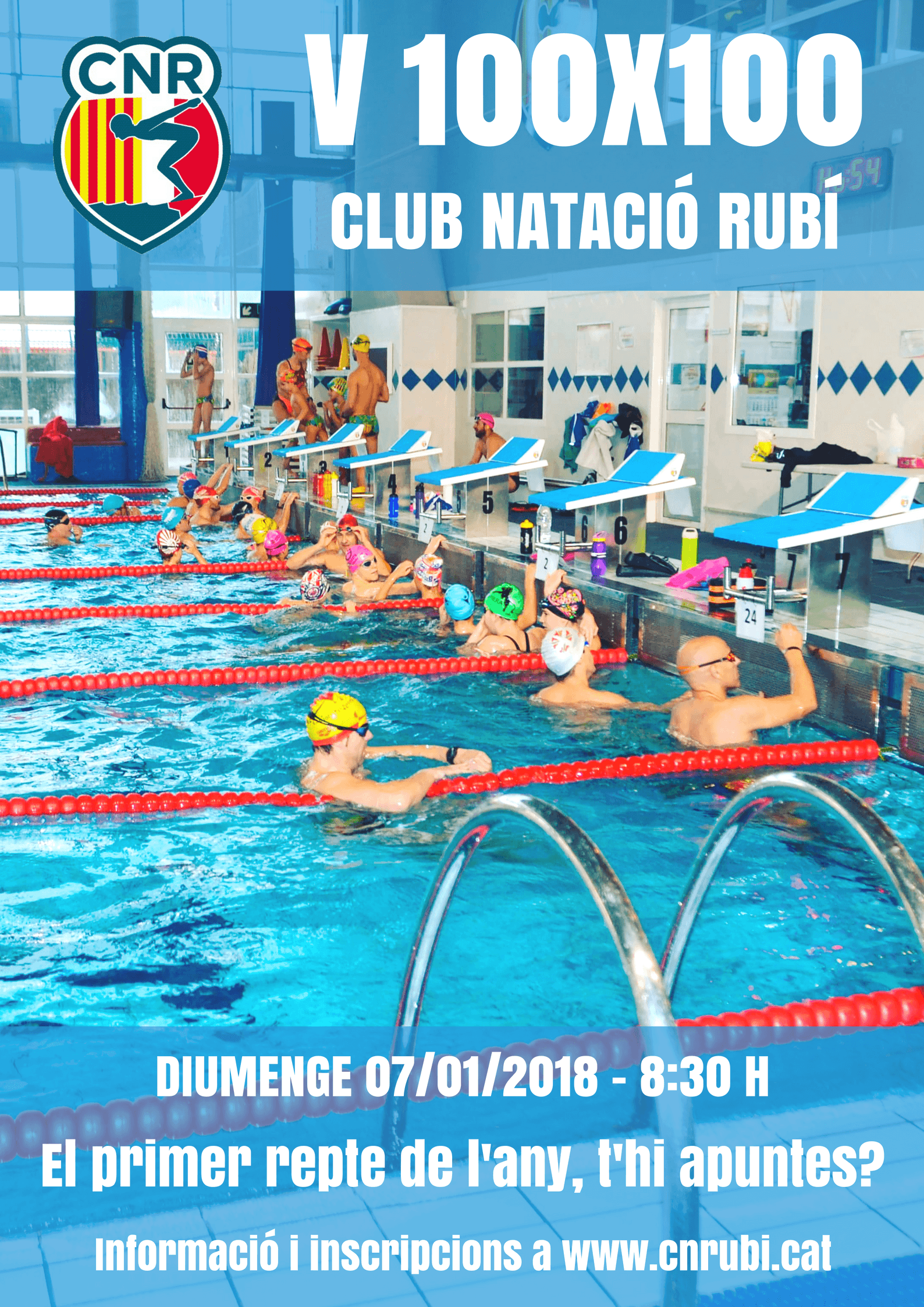 Presentada la 5a edició de les 100×100 del Club Natació Rubí i inscripcions obertes