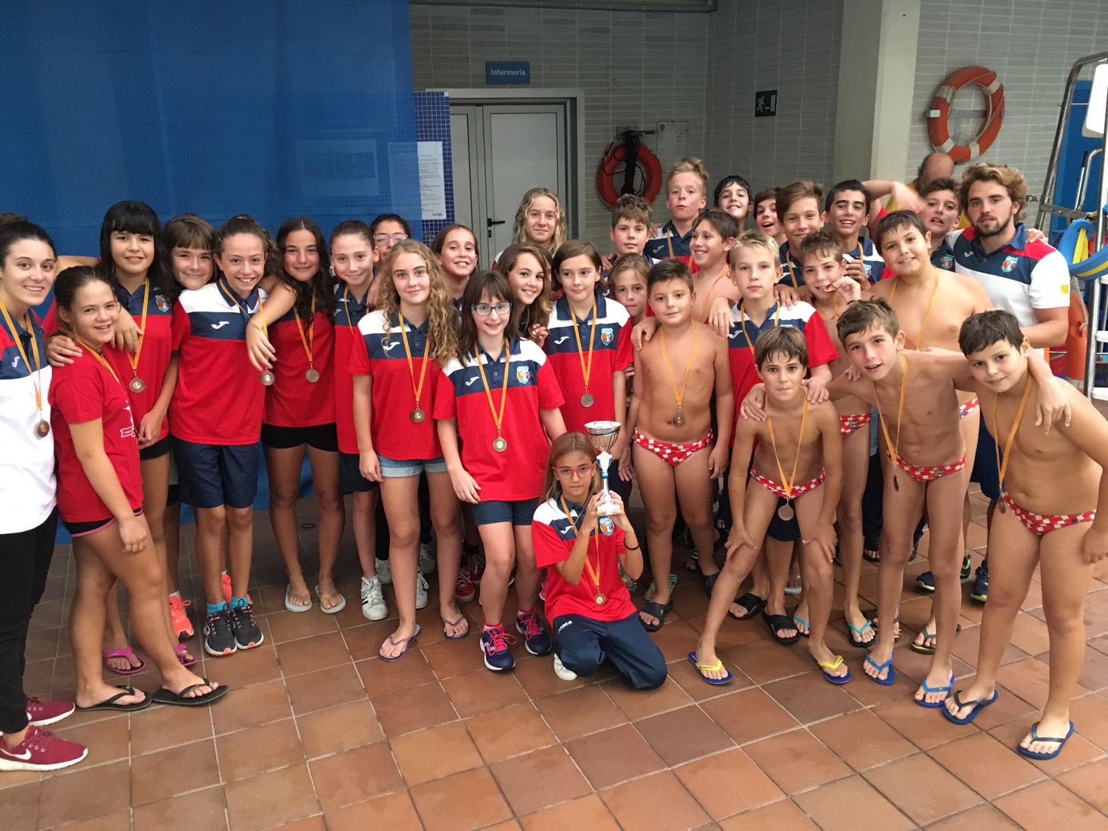 Meritòria segona posició dels infantils i alevins de waterpolo en el Torneig Lluis Giralt del CN Sant Andreu