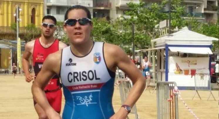 Mònica Crisol, al III Aquatló del Club Nàutic El Masnou