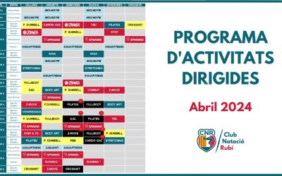 Nou Programa d’Activitats Dirigides Abril 2024