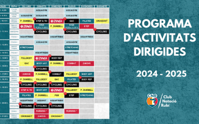Nou programa d’Activitats Dirigides 2024/2025