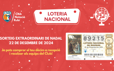 Ja tenim a la venda la loteria de Nadal del Club!