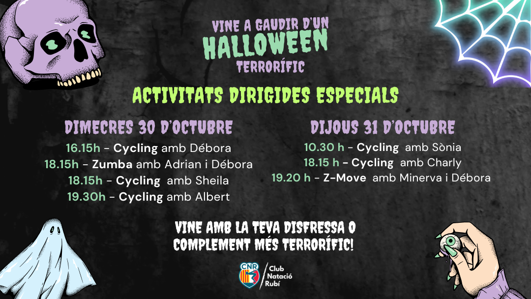 Activitats Dirigides especials Halloween 2024