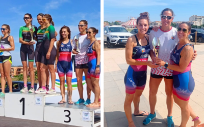 Bronze per a l’equip femení de triatló i top 10 pel masculí al XIII Aquatló de Cunit, Campionat Nacional de Catalunya per Grups d’Edat