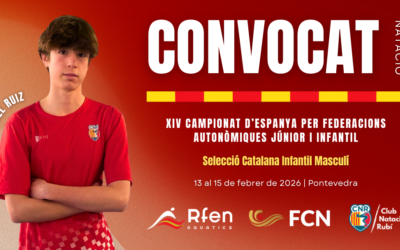 Joel Ruiz, convocat per disputar el XIV Campionat d’Espanya per Federacions Autonòmiques Júnior i Infantil de natació amb la selecció catalana infantil masculina