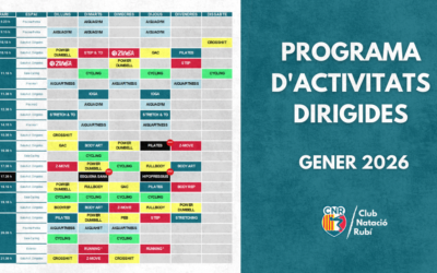 Aquest gener estrenem any i nou Programa d’Activitats Dirigides!