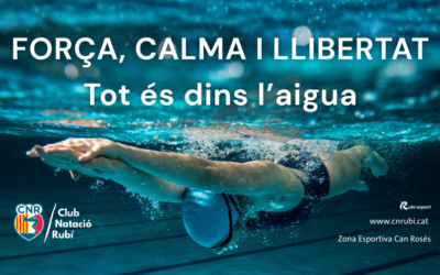 Força, calma i llibertat, tot és dins l’aigua! Fes-te soci/a del millor complex esportiu de Rubí