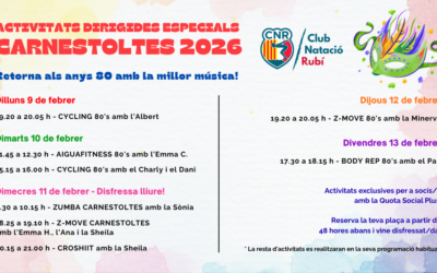 El carnestoltes arriba al Club: una setmana plena de disfresses, humor i activitats especials!