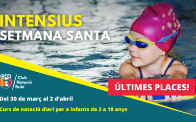 Últimes places per als Cursos Intensius de Natació de Setmana Santa 2026