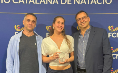 Tres esportistes internacionals de la secció de waterpolo del Club, reconeguts a la Diada de la Natació Catalana
