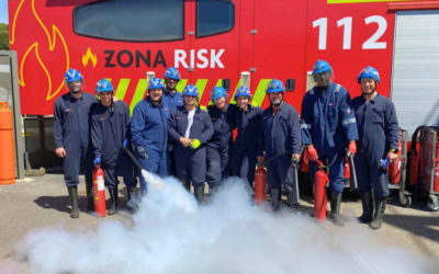 El personal del Club es forma en extinció d’incendis per garantir la seguretat al Club