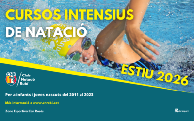 Inscripcions obertes per als Cursos Intensius de Natació d’Estiu 2026