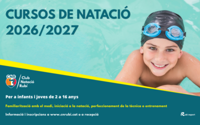 Inscripcions obertes per als cursos de natació per a infants i joves 2026/2027